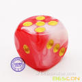 16 مم الجوزاء D6 D6 Round Corner Twoe 6 Side Dice Mtg Dice for Game Game RPG DND Yahtzee أو Math Learning